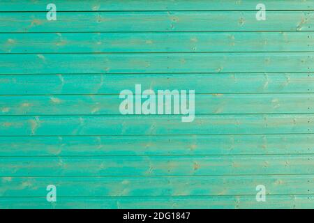 wooden panels painted green, weathered. Background concept. Stock Photo