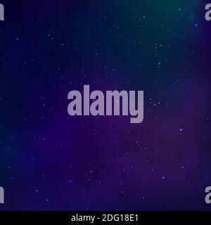 Starry night sky. Universe nebula. Outer space and milky way. Vector Stock Vector