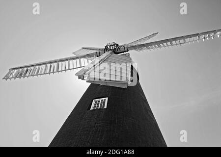 Burgh-le-Marsh Five Sailed Windmill, Lincolnshire, UK Stock Photo