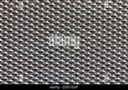 Aluminium mesh pattern on black gradient background vector Stock Photo