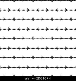 Disease, conclusion barbed wire seamless pattern background. Illustration Stock Photo