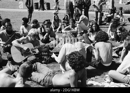 60s Berkeley, San Francisco Riots,1960s Stock Photo