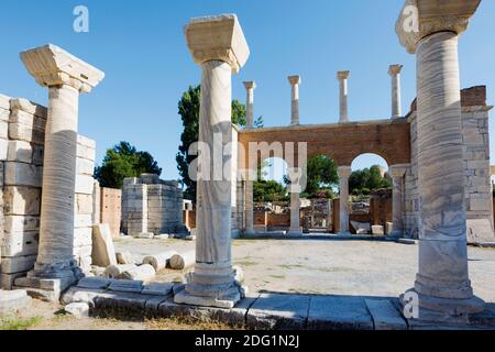 Selcuk, Izmir Province, Turkey.  The Basilica of St. John the Evangelist. Stock Photo