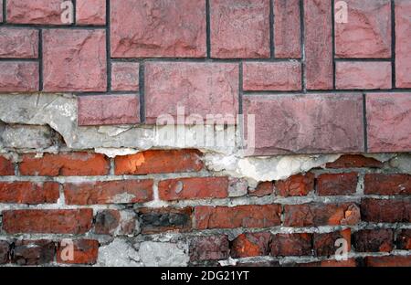Old grunge brick wall Stock Photo