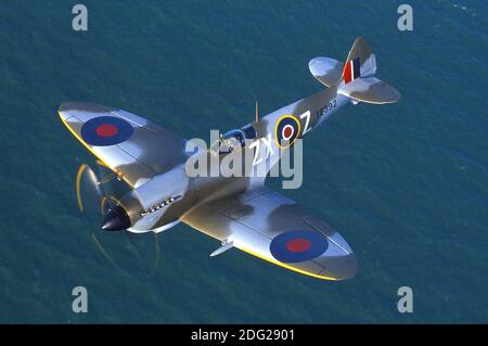 British Supermarine Spitfire WWII Fighter airplane Stock Photo