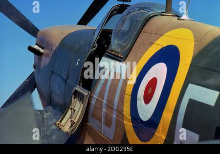 British Supermarine Spitfire WWII Fighter airplane Stock Photo