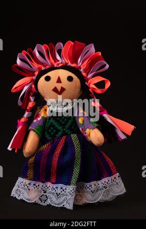 Traditional Mexican handcraft Marias rag doll toy Stock Photo