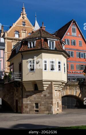 Esslingen am Neckar, Innere Brücke Brückenpfeilerhäuschen Stock Photo