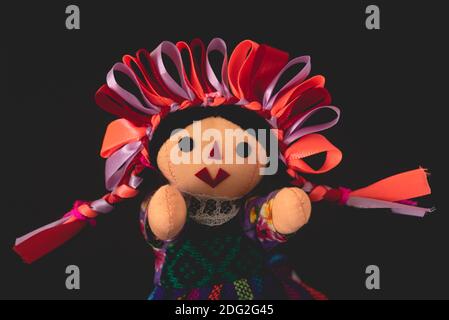 Traditional Mexican handcraft Marias rag doll toy Stock Photo