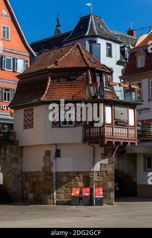 Esslingen am Neckar, Innere Brücke Brückenpfeilerhäuschen Stock Photo