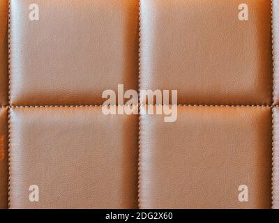Light soft brown leather texture square formed Stock Photo