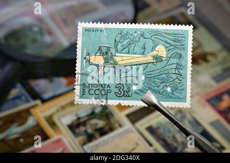 Old postage stamp Stock Photo