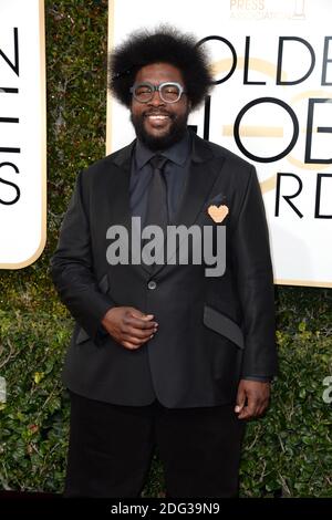 Questlove attends the 74th Annual Golden Globe Awards at the Beverly Hilton in Beverly Hills, Los Angeles, CA, USA, on January 8, 2017. Photo by Lionel Hahn/ABACAPRESS.COM Stock Photo