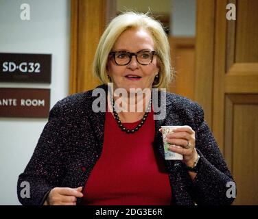 United States Senator Claire McCaskill (Democrat of Missouri) arrives for the United States Senate Committee on Armed Services confirmation hearing on the nomination of US Marine Corps General James N. Mattis (retired) to be Secretary of Defense on Capitol Hill in Washington, DC on Thursday, January 12, 2017.Photo by Ron Sachs/CNP/ABACAPRESS.COM Stock Photo