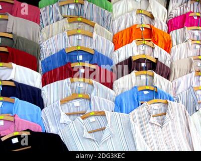 Shirts for sale in grand bazaar-istanbul Stock Photo