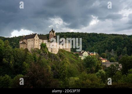 Scenic view of Loket Castle, Loket, Czech Republic Stock Photo