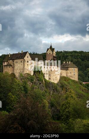 Scenic view of Loket Castle, Loket, Czech Republic Stock Photo
