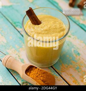 Turmeric smoothie Stock Photo