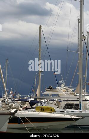 Marina of Santa, Eulalia, Ibiza Stock Photo