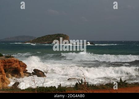 Storm in the Balearic Islands Stock Photo