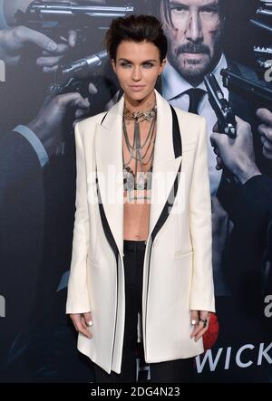 Ruby Rose attends the premiere of John Wick: Chapter 2 at ArcLight Hollywood on January 30, 2017 in Los Angeles, CA, USA. Photo by Lionel Hahn/ABACAPRESS.COM Stock Photo