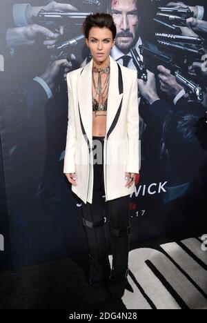 Ruby Rose attends the premiere of John Wick: Chapter 2 at ArcLight Hollywood on January 30, 2017 in Los Angeles, CA, USA. Photo by Lionel Hahn/ABACAPRESS.COM Stock Photo