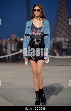 A model walks the runway at the TommyLand Tommy Hilfiger Spring 2017 ...
