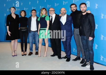 Blanca Suarez, Jaime Ordonez, Alex de la Iglesia, Secun de la Rosa, Mario Casas and producers attending The Bar Photocall during the 67th Berlin International Film Festival (Berlinale) in Berlin, Germany on Februay 15, 2017. Photo by Aurore Marechal/ABACAPRESS.COM Stock Photo