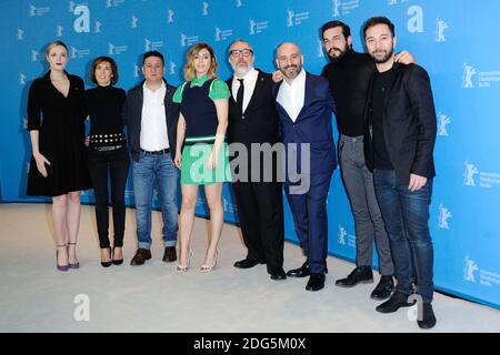 Blanca Suarez, Jaime Ordonez, Alex de la Iglesia, Secun de la Rosa, Mario Casas and producers attending The Bar Photocall during the 67th Berlin International Film Festival (Berlinale) in Berlin, Germany on Februay 15, 2017. Photo by Aurore Marechal/ABACAPRESS.COM Stock Photo