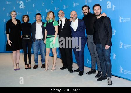 Blanca Suarez, Jaime Ordonez, Alex de la Iglesia, Secun de la Rosa, Mario Casas and producers attending The Bar Photocall during the 67th Berlin International Film Festival (Berlinale) in Berlin, Germany on Februay 15, 2017. Photo by Aurore Marechal/ABACAPRESS.COM Stock Photo