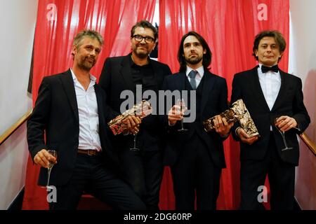 Marc Engels, Fred Demolder, Sylvain Rety and Jean-Paul Hurier during the 42nd Annual Cesar Film Awards ceremony held at the Salle Pleyel in Paris, France on February 24, 2017. Photo by JMP/ABACAPRESS.COM Stock Photo