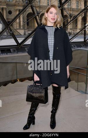 Lea Seydoux attending the photocall before the Louis Vuitton show as part  of Paris Fashion Week Fall/Winter 2016/17 on march 09, 2016 in Paris,  France. Photo by Aurore Marechal/ABACAPRESS.COM Stock Photo 