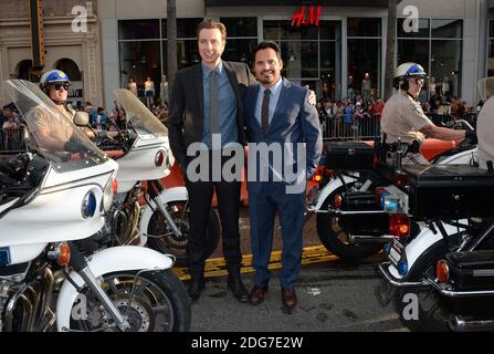 Dax Shepard, Michael Pena attend the premiere of Warner Bros. Pictures Chips at TCL Chinese Theatre on March 20, 2017 in Los Angeles, CA, USA. Photo by Lionel Hahn/ABACAPRESS.COM Stock Photo