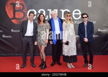 Les membres du jury Sang Neuf Philippe Kelly, Zazie, Jacques Weber, Sveva Alviti et Arthur Harari assistent au 9eme Festival International du Film Policier de Beaunes a Beaunes, France le 29 Mars 2017. Photo by Aurore Marechal/ABACAPRESS.COM Stock Photo