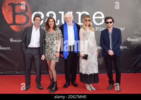 Les membres du jury Sang Neuf Philippe Kelly, Zazie, Jacques Weber, Sveva Alviti et Arthur Harari assistent au 9eme Festival International du Film Policier de Beaunes a Beaunes, France le 29 Mars 2017. Photo by Aurore Marechal/ABACAPRESS.COM Stock Photo