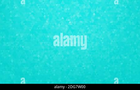 Abstract geometric background, pattern of triangles in tiffany blue, design for poster, banner, card and template. Vector illustration Stock Vector