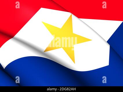 Flag of Saba Stock Photo