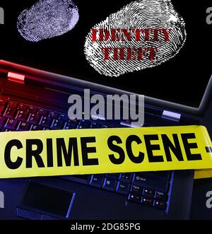 Identity Theft cybercrime Stock Photo