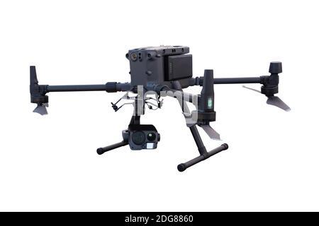 Industrial drone isolated on white background  Stock Photo