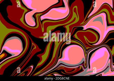 A beautiful bstraction in color with various forms Stock Photo