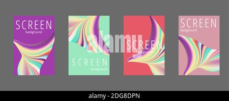 Colorful geometric background. Fluid shapes composition. Eps10 vector. Stock Vector