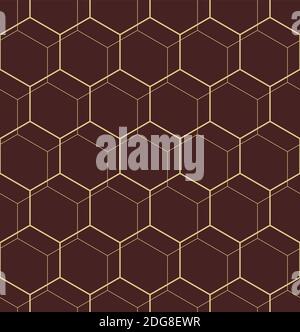 Seamless Hexagonal Vector Pattern Stock Vector