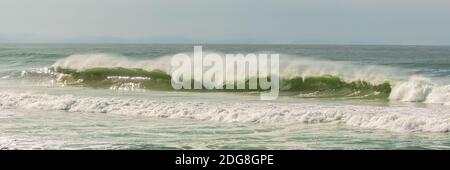 Sea in the pays Basque, waves for surfer Stock Photo