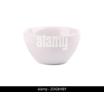 Sauce bowl isolated on white background. Empty ceramic bowl. Stock Photo