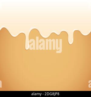 white sweet melting icing background vector illustration EPS10 Stock Vector