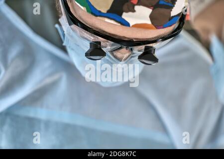 Surgeon in operating room Stock Photo