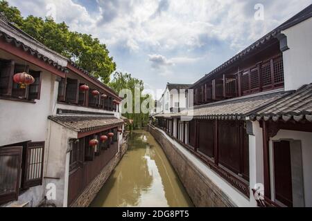 Jiangsu wuzhong district suzhou Lu town straight Stock Photo