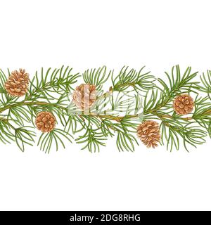 pine pattern vector Stock Vector