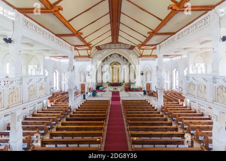 Interior of the Gereja Katolik Roh Kudus Katedral or the Holy Sprit ...