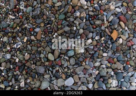colorful pebble floor Stock Photo